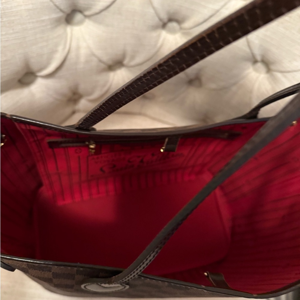 Louis Vuitton Damier Ebene Brown Checkered Tote - Picture 10 of 16